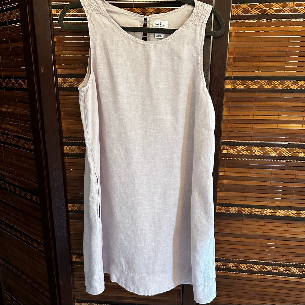 Nicole Miller Lavender Linen Dress